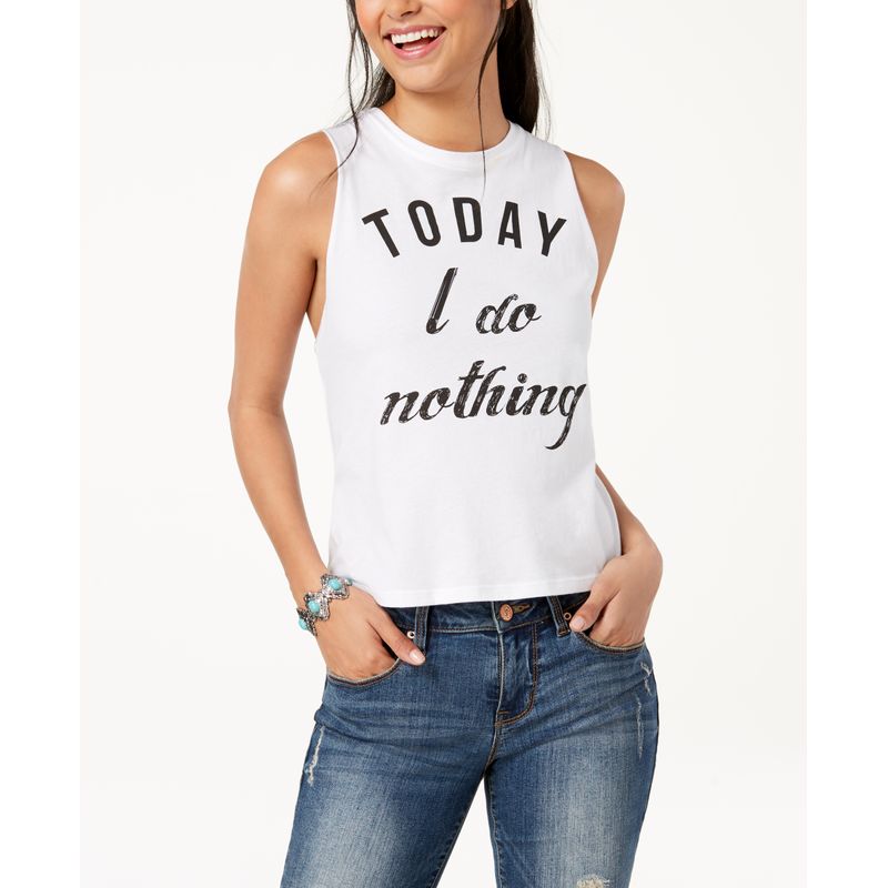 Pretty Rebellious Juniors Graphic Tank Top